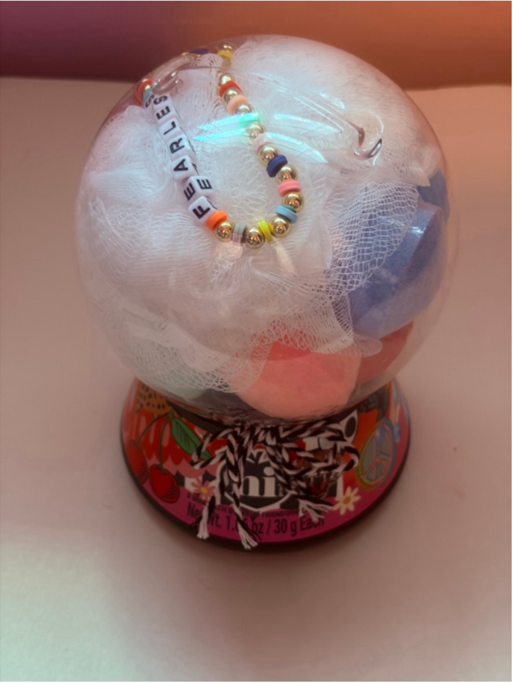 Women's Hi Peach Layne 8 Mini Bath Bombs & Loofah